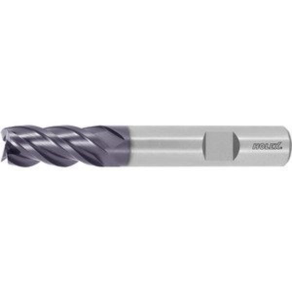 Holex HSS-Co8 Square End Mill, 6 mm Dia, TiAlN Coated 191590 6